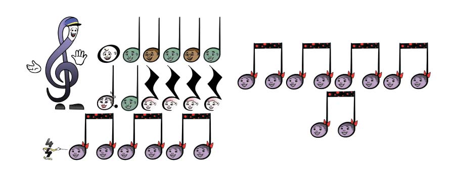 Printable YAM Music Notes